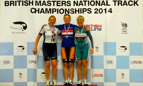 Masters national championships scratch race podium