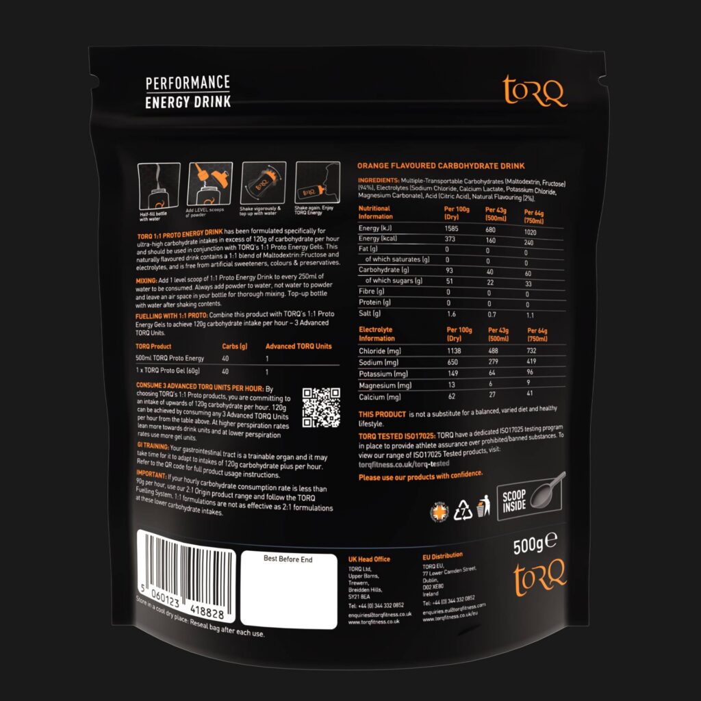 Orange Flavour 1:1 Proto TORQ Energy - Image 3
